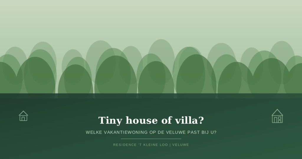 Tiny house kopen op de Veluwe - Residence 't Kleine Loo