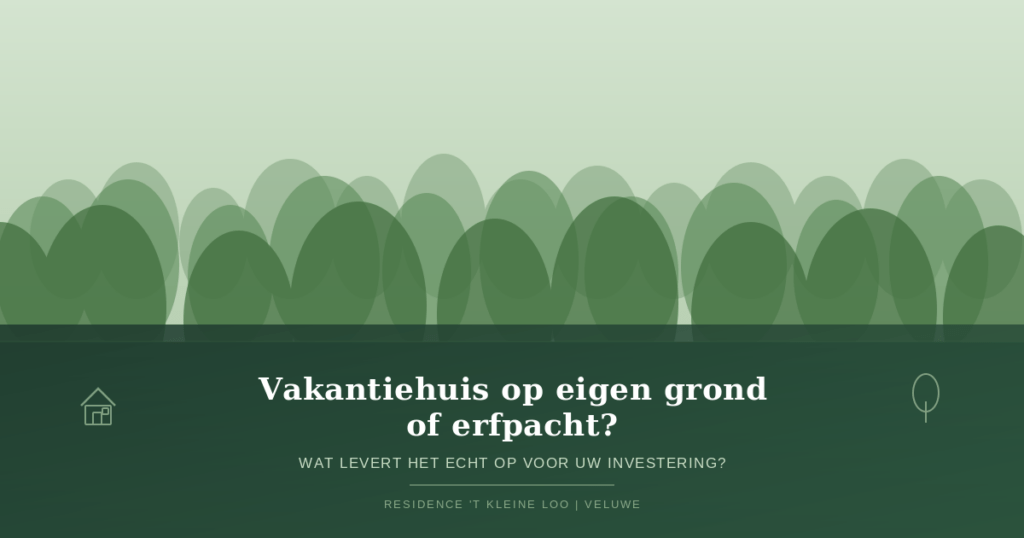 Vakantiehuis op eigen grond kopen op de Veluwe - Residence 't Kleine Loo