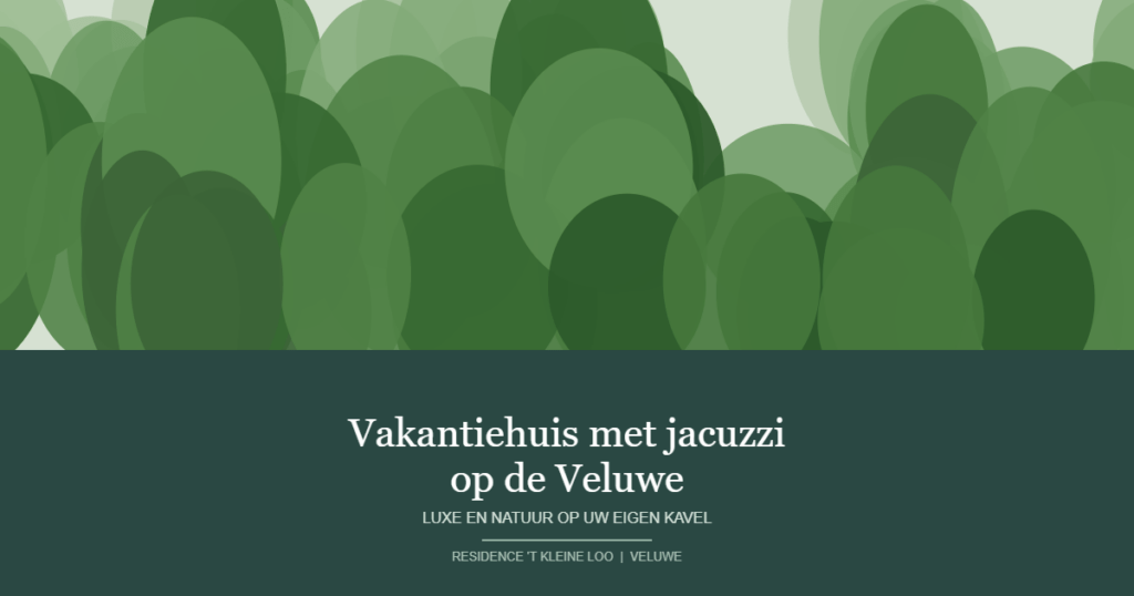 Vakantiehuis met jacuzzi op de Veluwe - Residence 't Kleine Loo