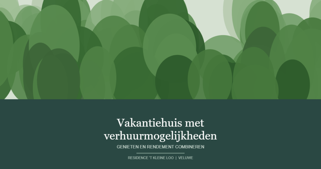 Vakantiehuis met verhuurmogelijkheden Veluwe - Residence 't Kleine Loo